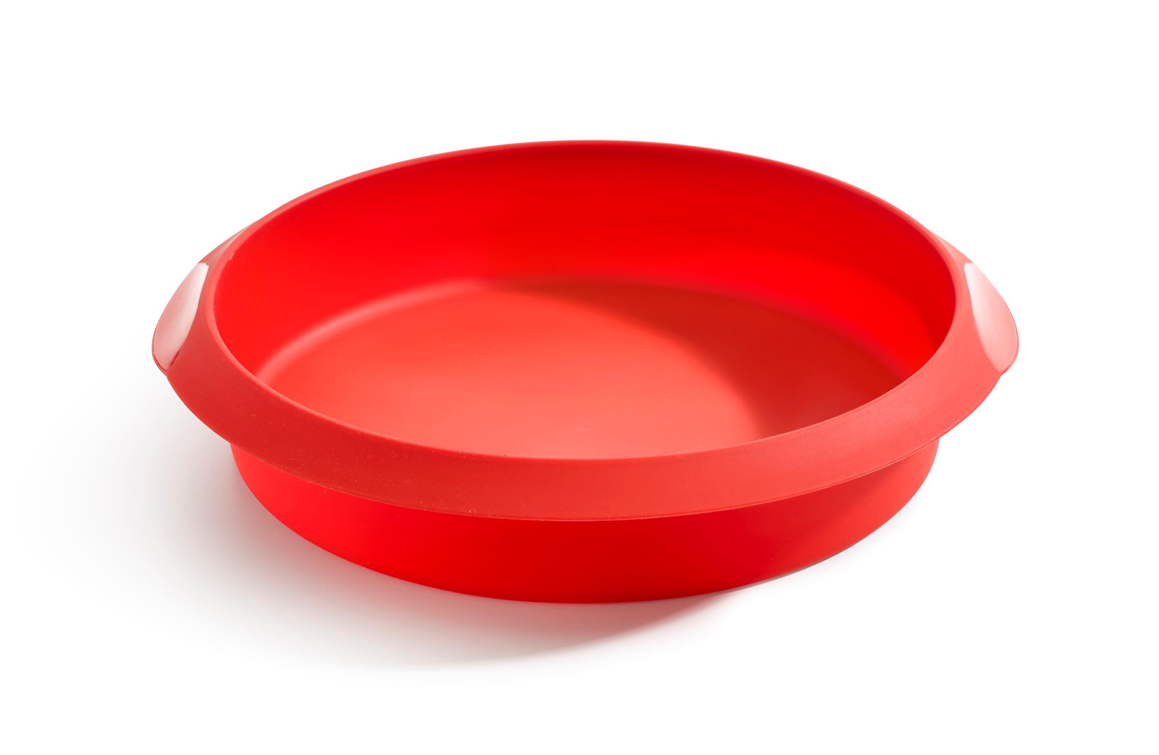 Форма для пирога Lekue круглая силиконовая 26 см, красная