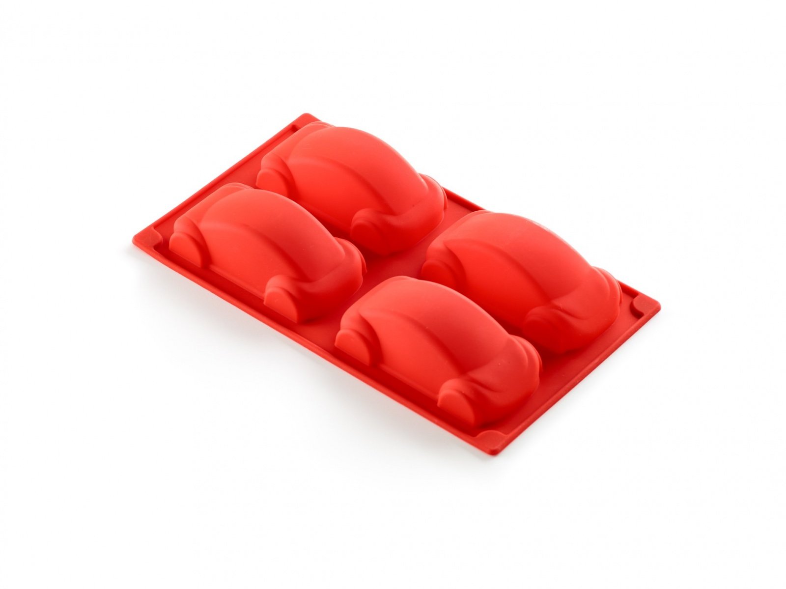 Форма для кексов "Машинки" (цвет: красный)