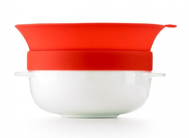 Форма для приготовления каши, 0,6 л / 1 порция Lekue (цвет: красный)