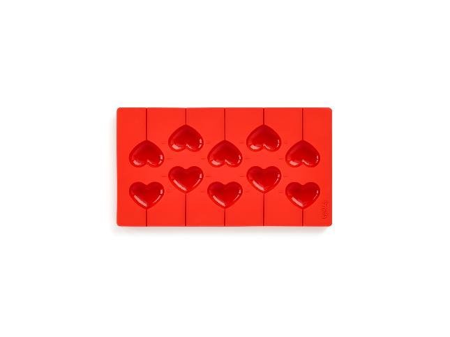 УЦЕНКА: Набор "Сердечки"для приготовления шоколадных конфет, (цвет: красный)