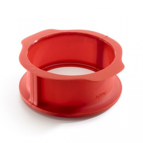 Разъемная форма Lekue силиконовая с керамическим блюдом 23 см (цвет: красный)