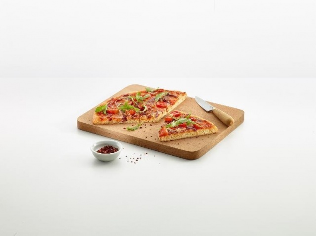 Круглый коврик для пиццы, перфорированный, силиконовый, 36 см (цвет: коричневый)