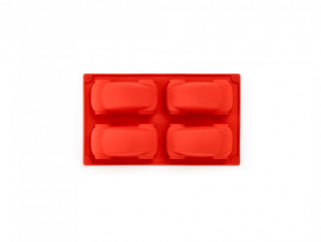 Форма для кексов "Машинки" (цвет: красный)